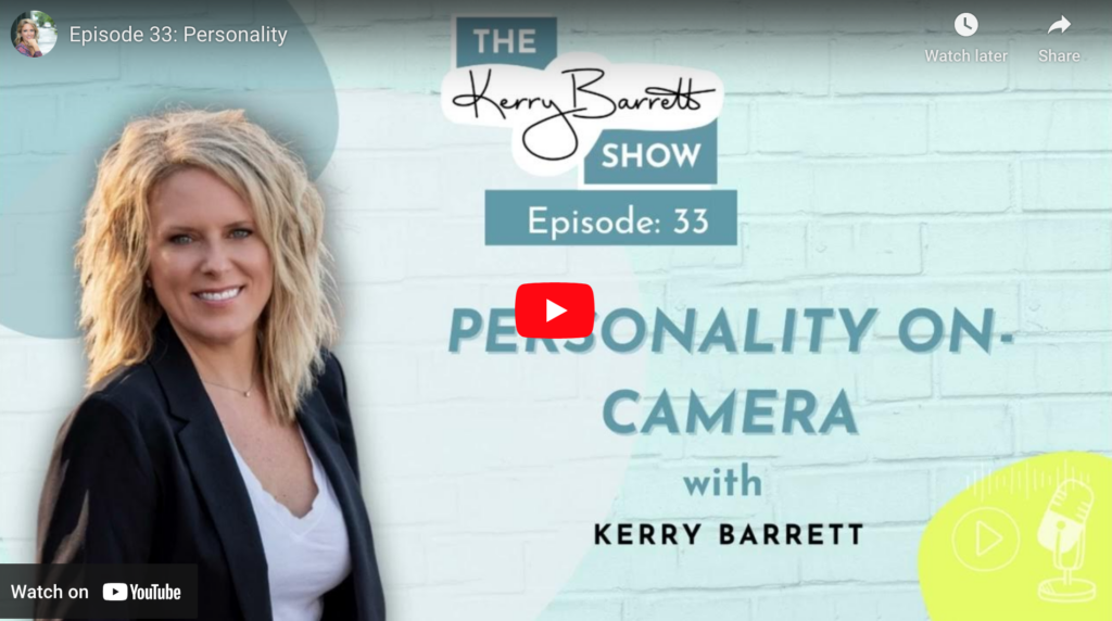 The title card for the Kerry Barrett Show podcast (episode 33)